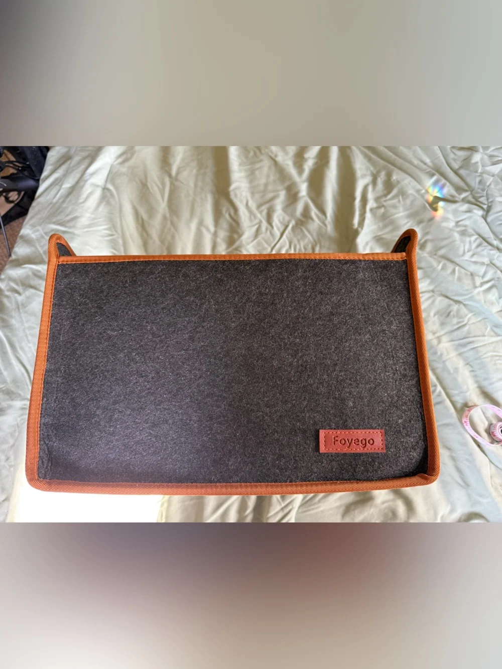 Large Felt Storage Organizer Caddy with Removable Dividers